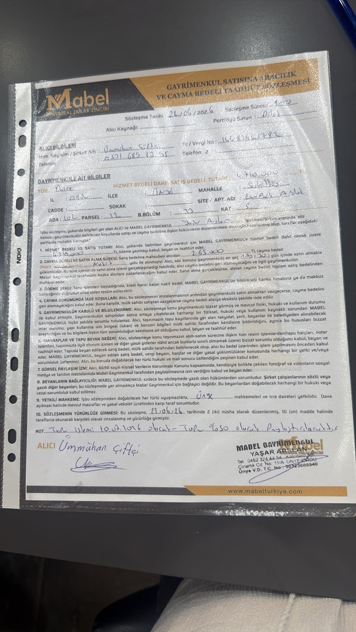 MABELDEN ÇAMMURLUDA 3+1